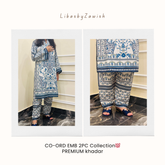 CO-ORD EMB 2PC Collection💯 PREMIUM Silky Lawn By Libasbyzawish