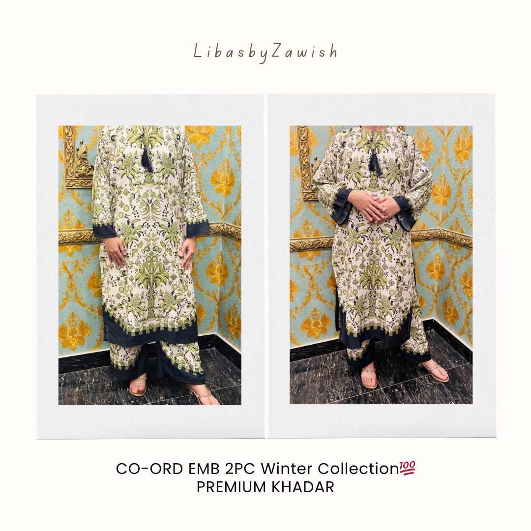 Winter fashion redefined: LiabsbyZawish stitched 2PC CO-ORD Premium Collection💯