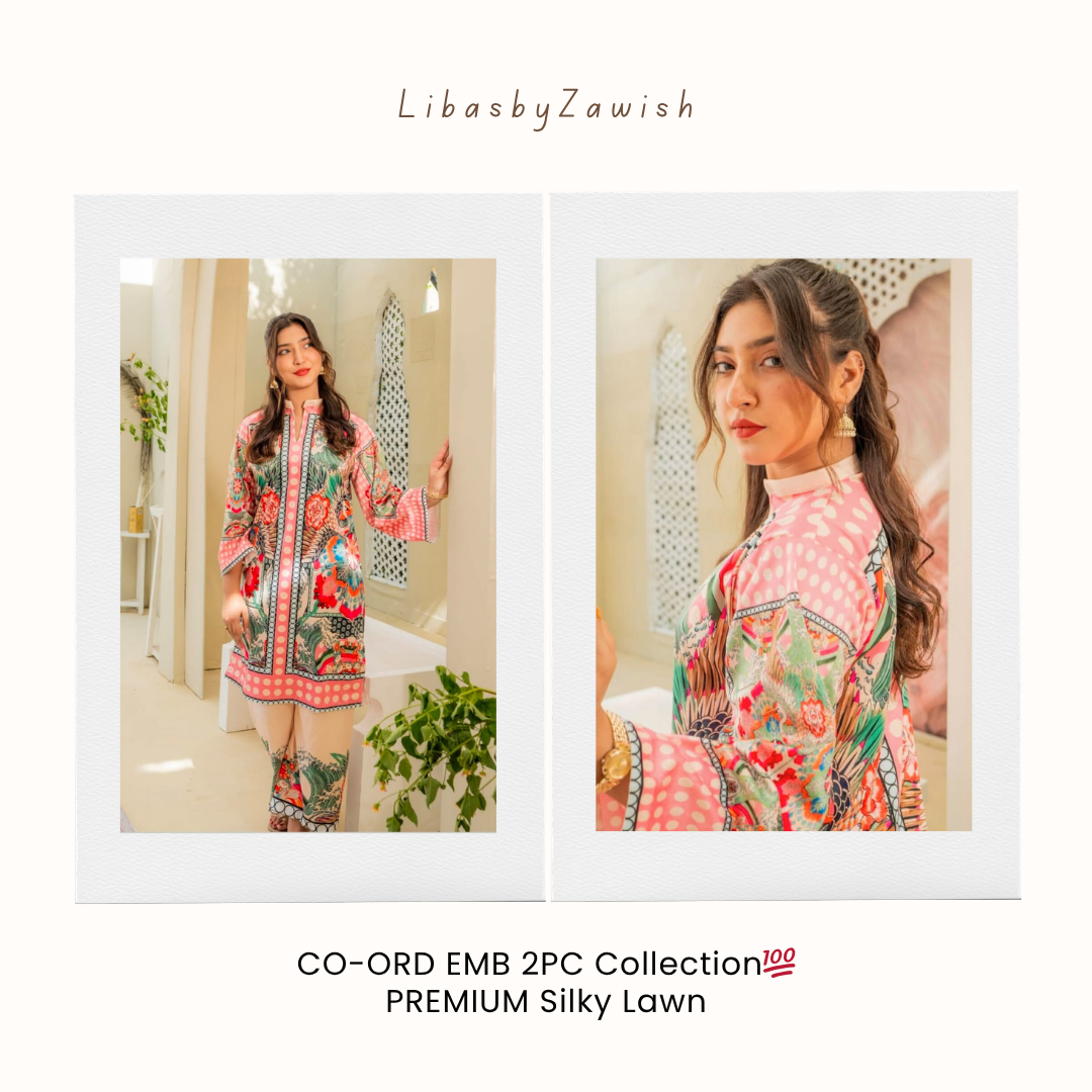 GUl BAHAAR CO-ORD EMB 2PC Collection💯by Libasbyzawish