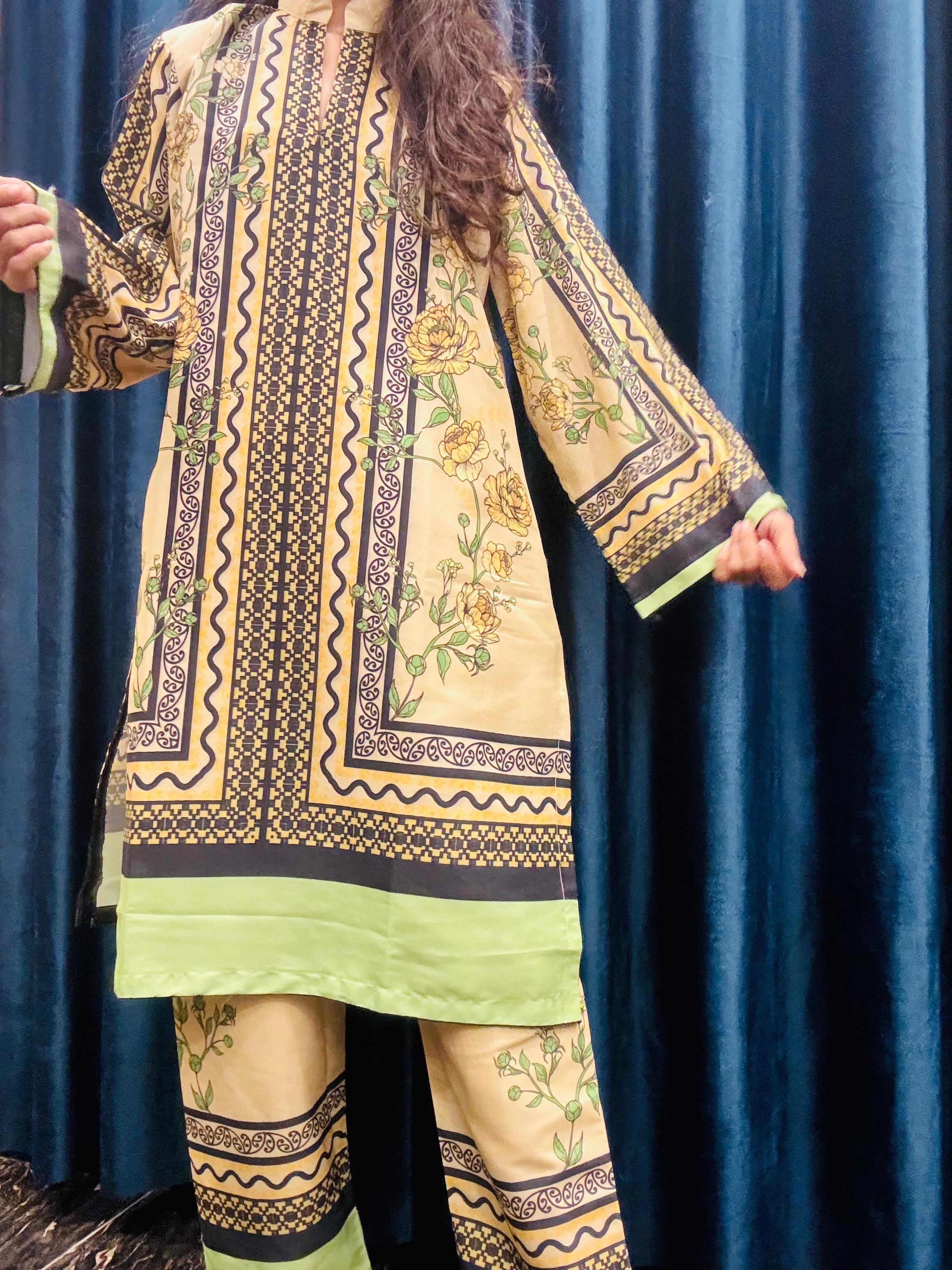 CO-ORD EMB 2PC Collection💯 PREMIUM Silky Lawn By Libasbyzawish