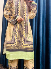 CO-ORD EMB 2PC Collection💯 PREMIUM Silky Lawn By Libasbyzawish