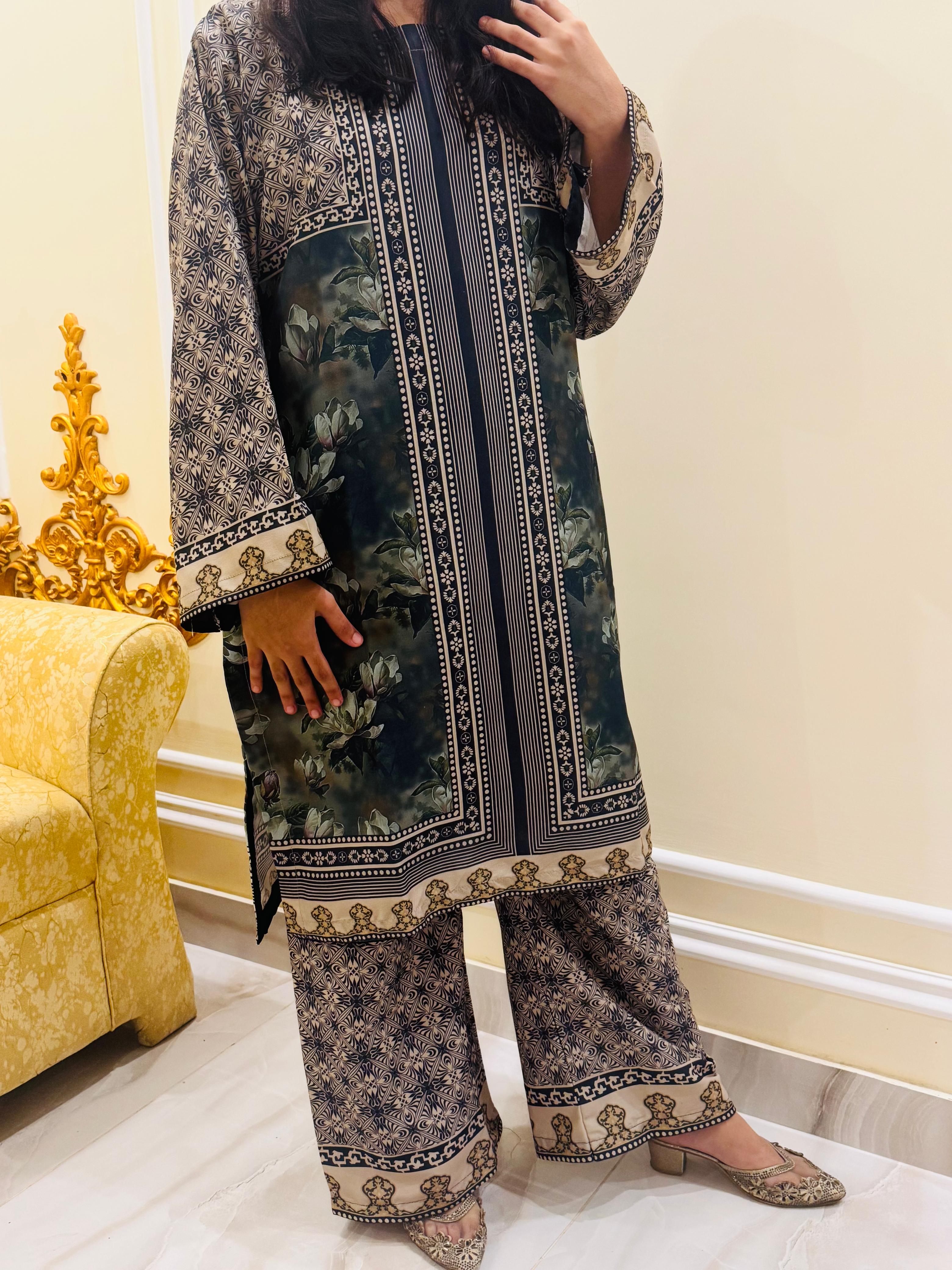 CO-ORD EMB 2PC Collection💯 PREMIUM Silky Lawn By Libasbyzawish