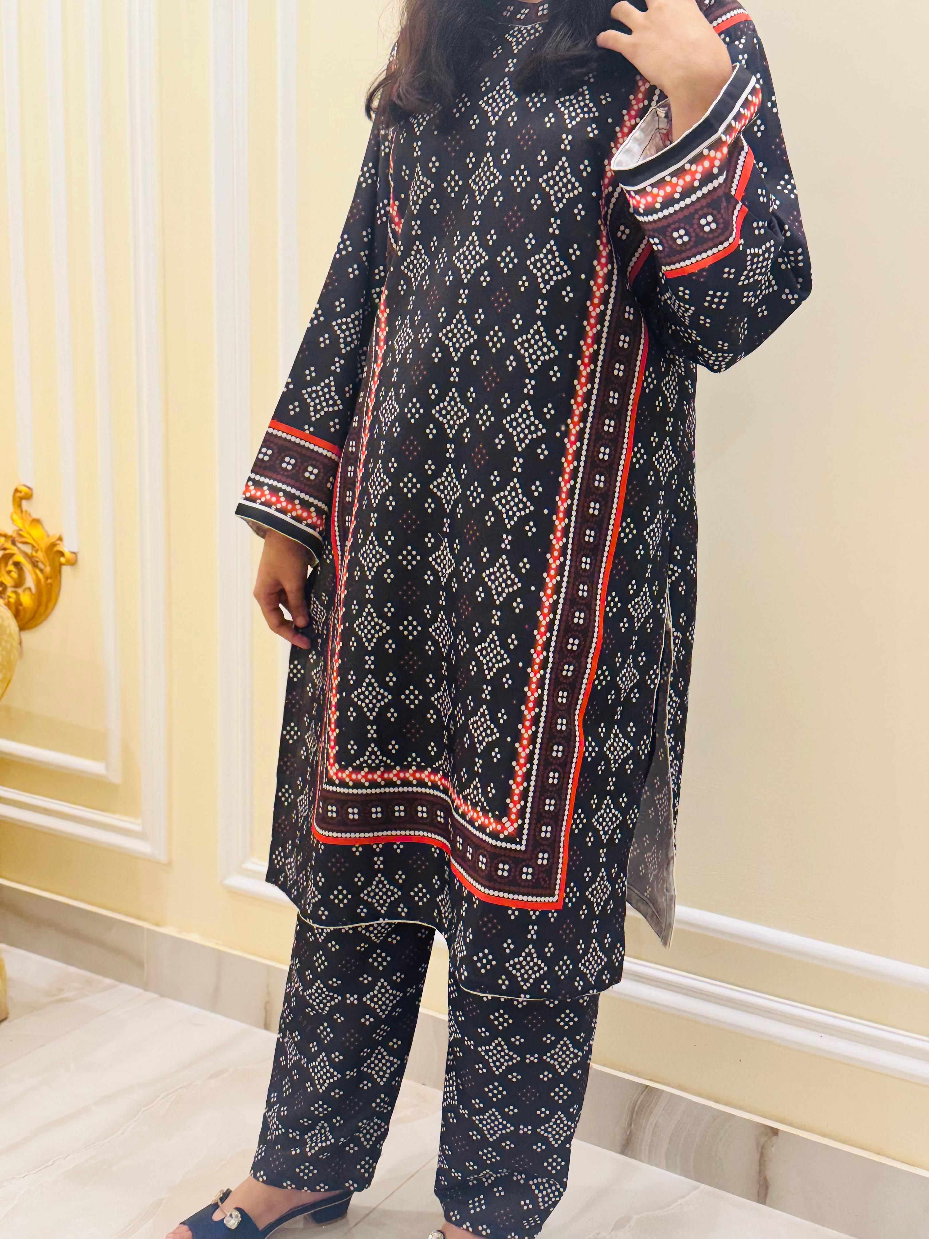 CO-ORD EMB 2PC Collection💯 PREMIUM Silky Lawn By Libasbyzawish