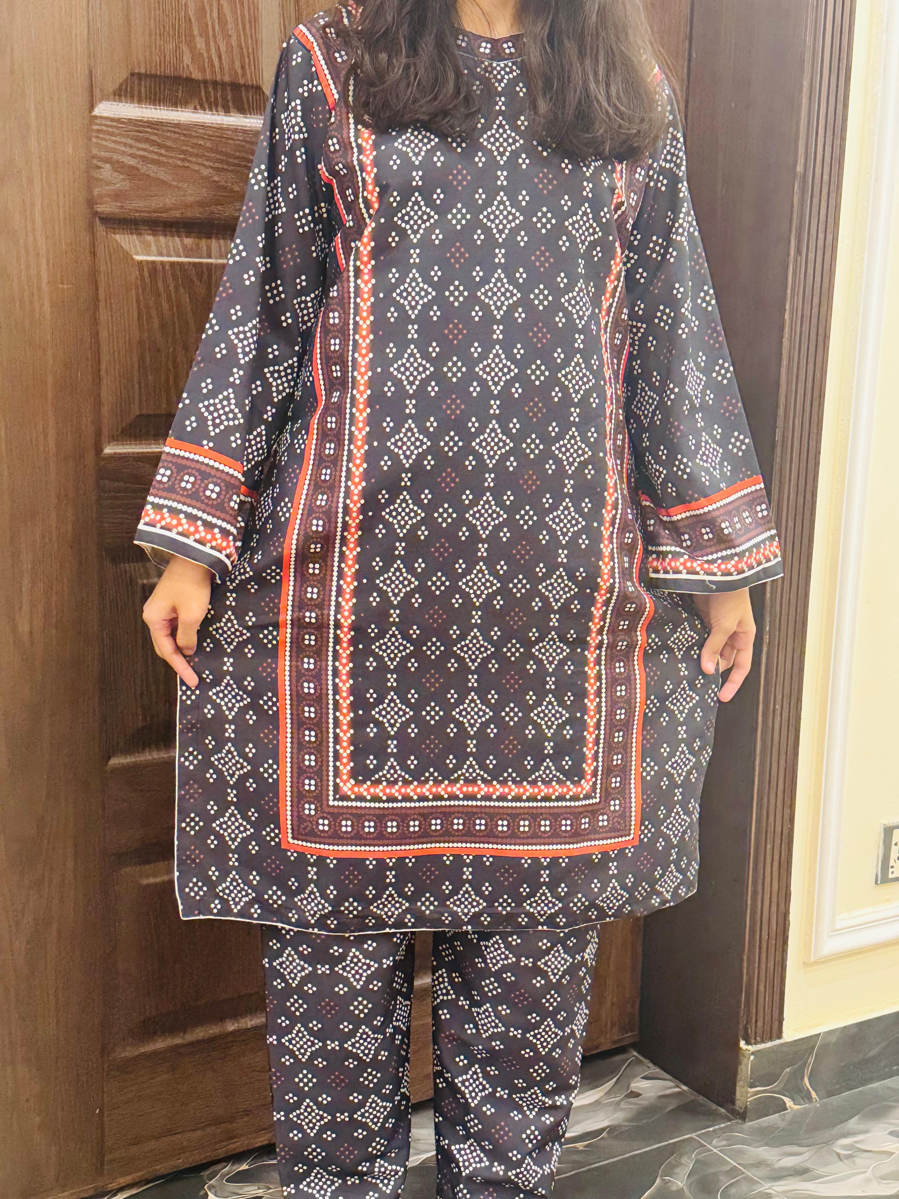 CO-ORD EMB 2PC Collection💯 PREMIUM Silky Lawn By Libasbyzawish