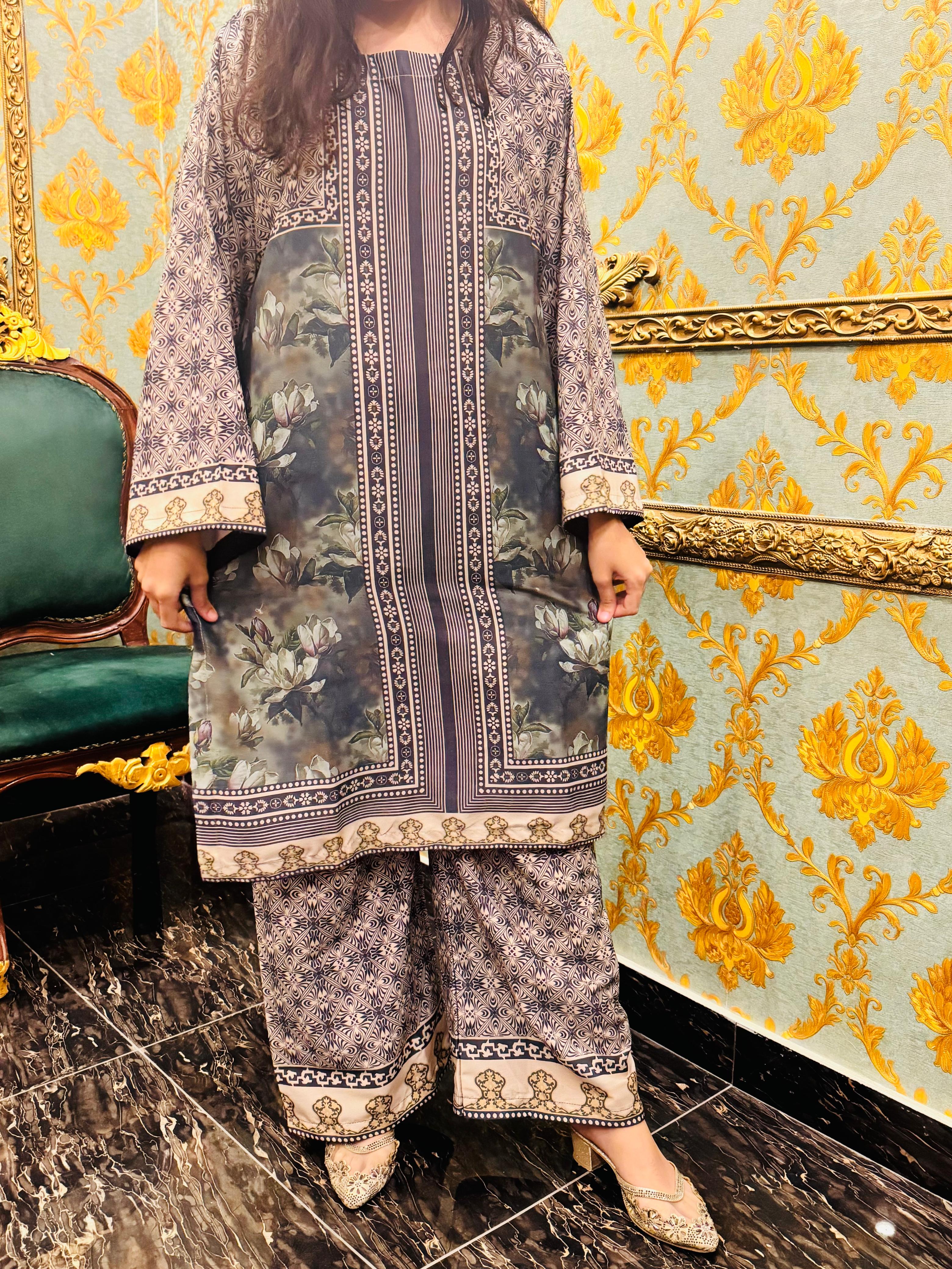 CO-ORD EMB 2PC Collection💯 PREMIUM Silky Lawn By Libasbyzawish