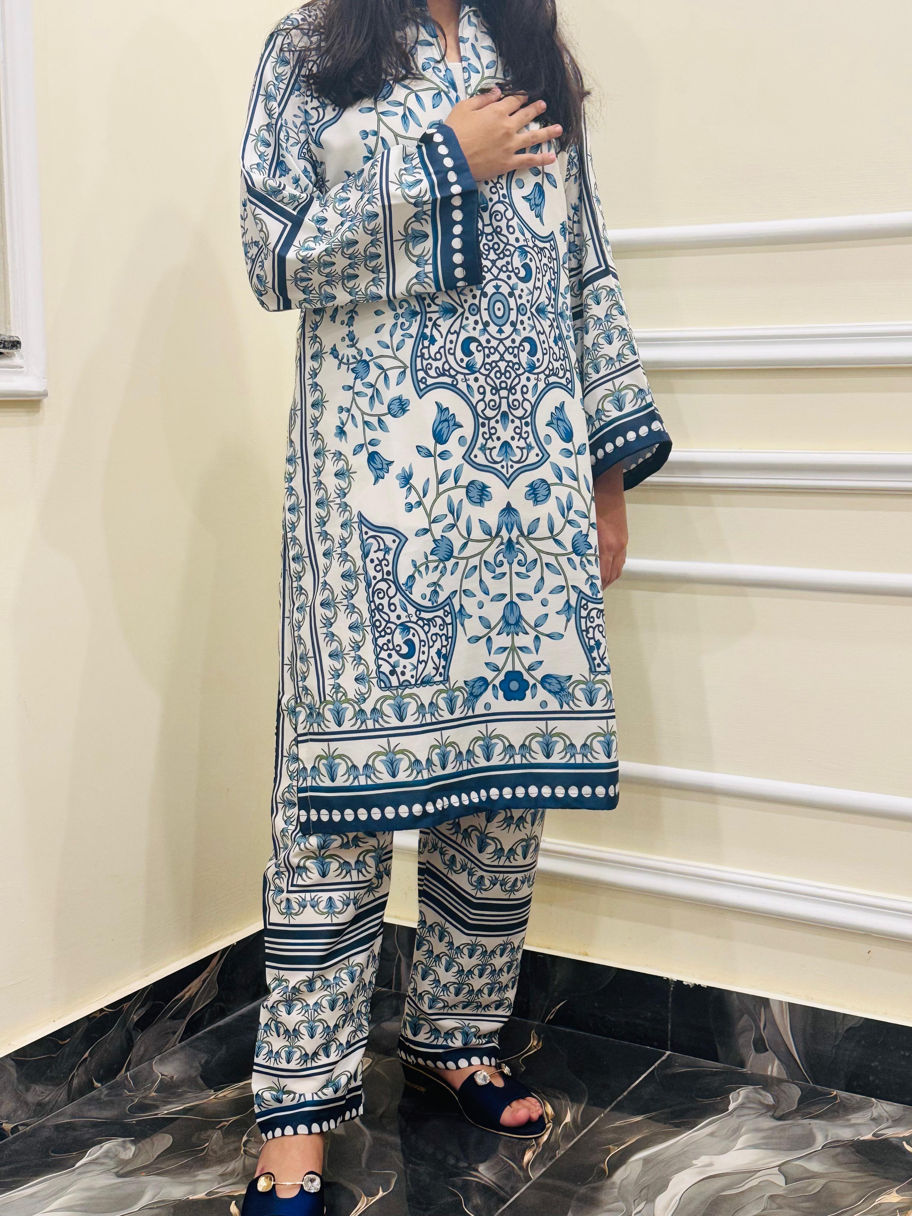 CO-ORD EMB 2PC Collection💯 PREMIUM Silky Lawn By Libasbyzawish