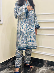 CO-ORD EMB 2PC Collection💯 PREMIUM Silky Lawn By Libasbyzawish