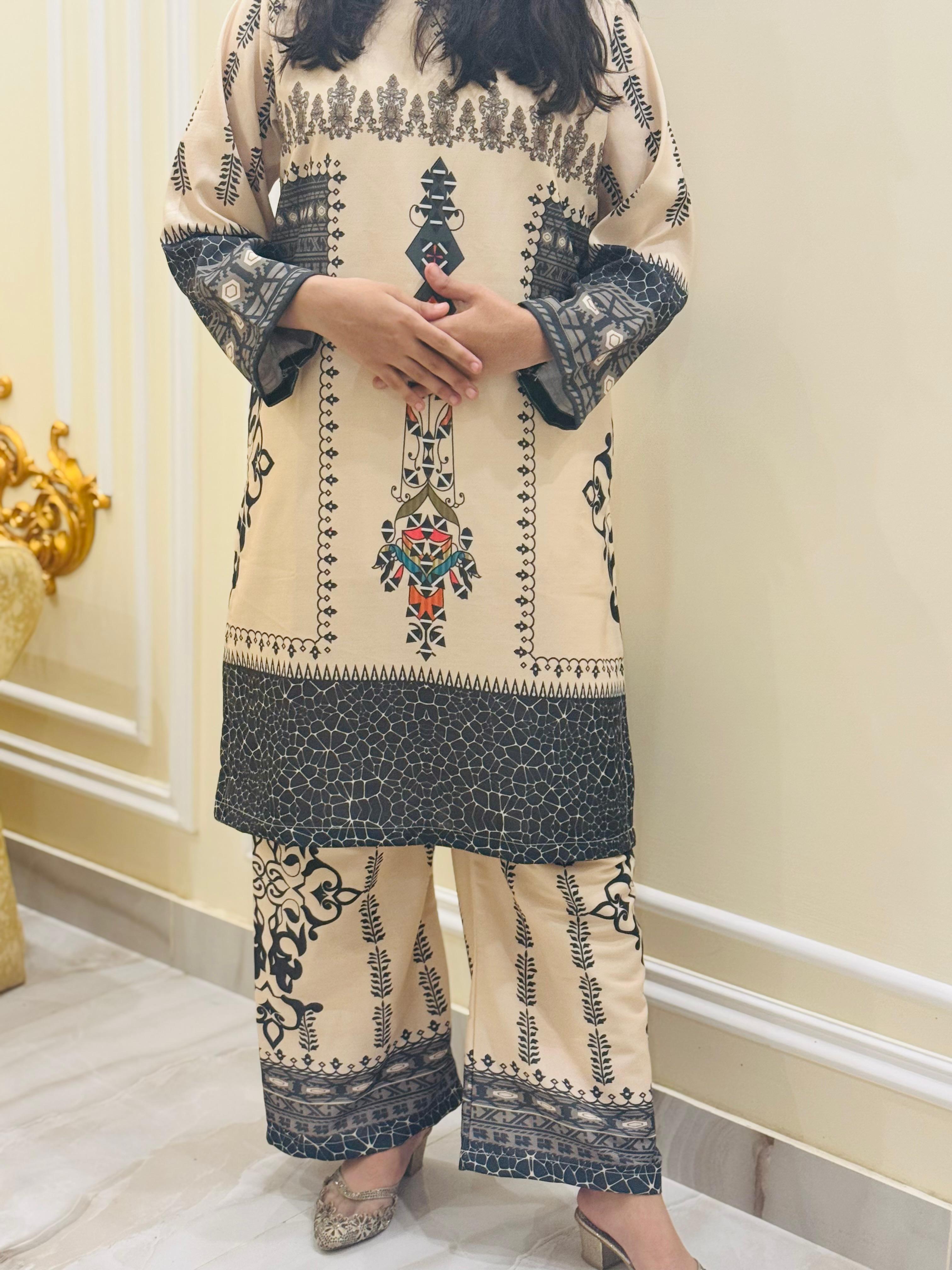 CO-ORD EMB 2PC Collection💯 PREMIUM Silky Lawn By Libasbyzawish